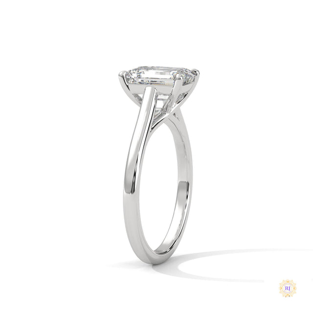 2 Ct. Radiant-Cut Lab Diamond Solitaire