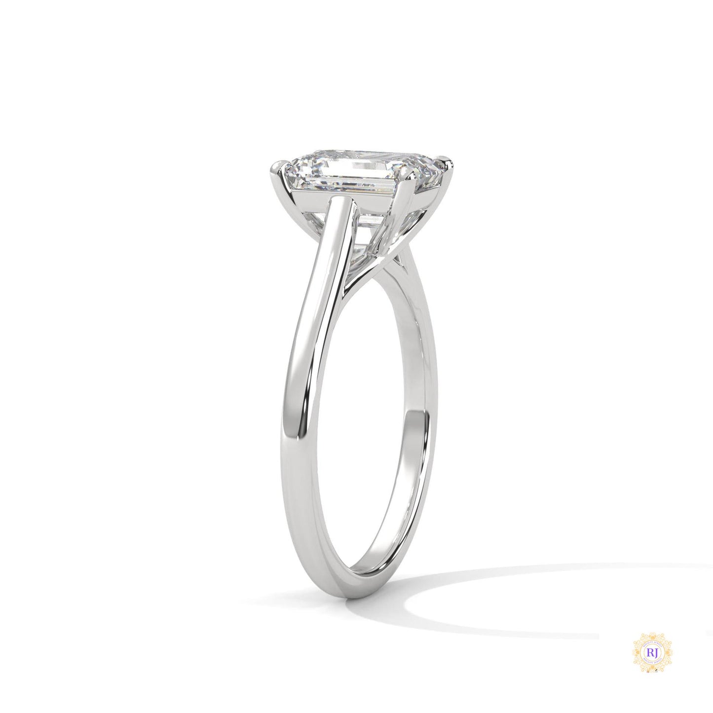 2 Ct. Radiant-Cut Lab Diamond Solitaire
