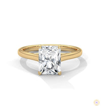 2 Ct. Radiant-Cut Lab Diamond Solitaire