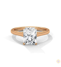 2 Ct. Radiant-Cut Lab Diamond Solitaire