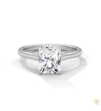 2 Ct. Radiant-Cut Lab Diamond Solitaire
