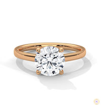 2 Ct. Round Lab Diamond Solitaire Engagement Ring