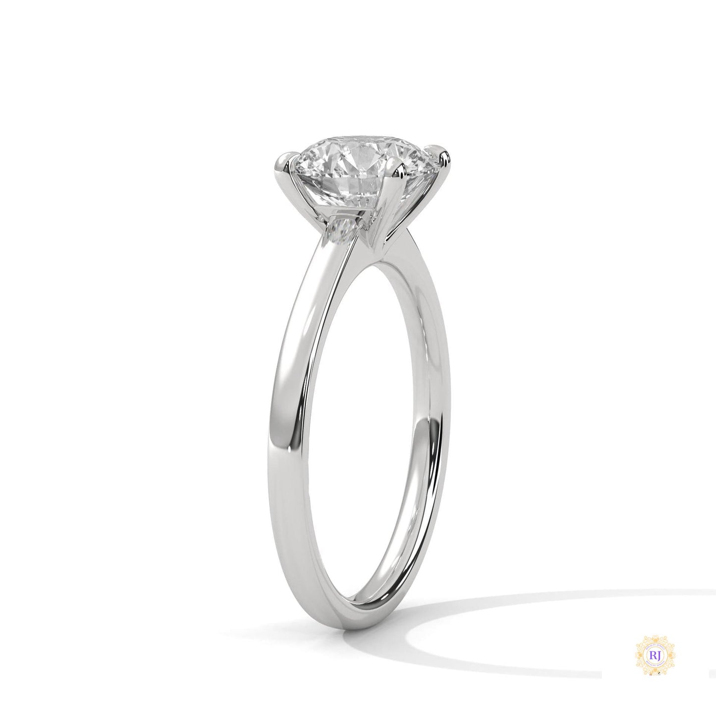 2 Ct. Round Lab Diamond Solitaire Engagement Ring