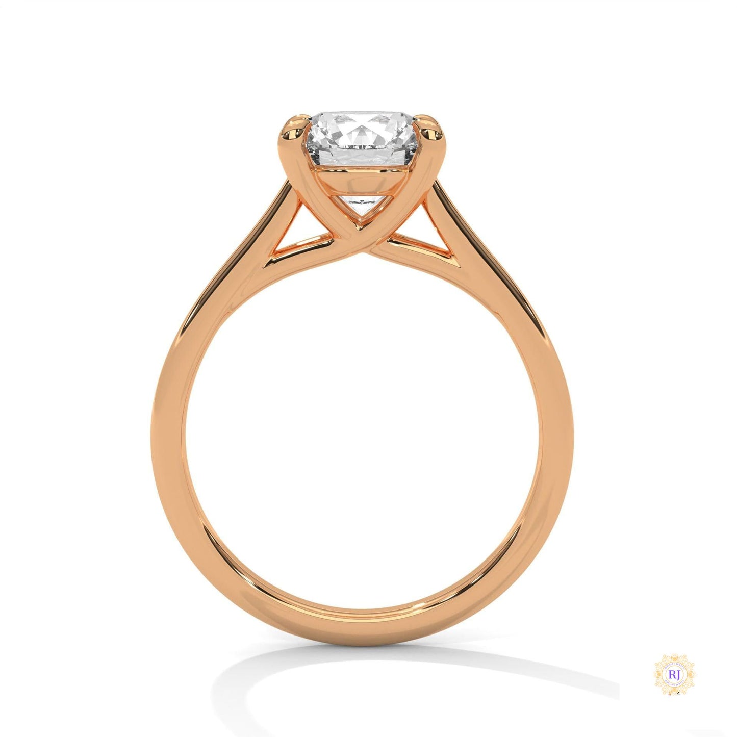2 Ct. Round Lab Diamond Solitaire Ring