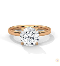 2 Ct. Round Lab Diamond Solitaire Ring
