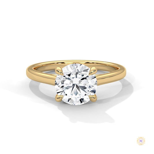 2 Ct. Round Lab Diamond Solitaire Ring