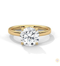2 Ct. Round Lab Diamond Solitaire Ring