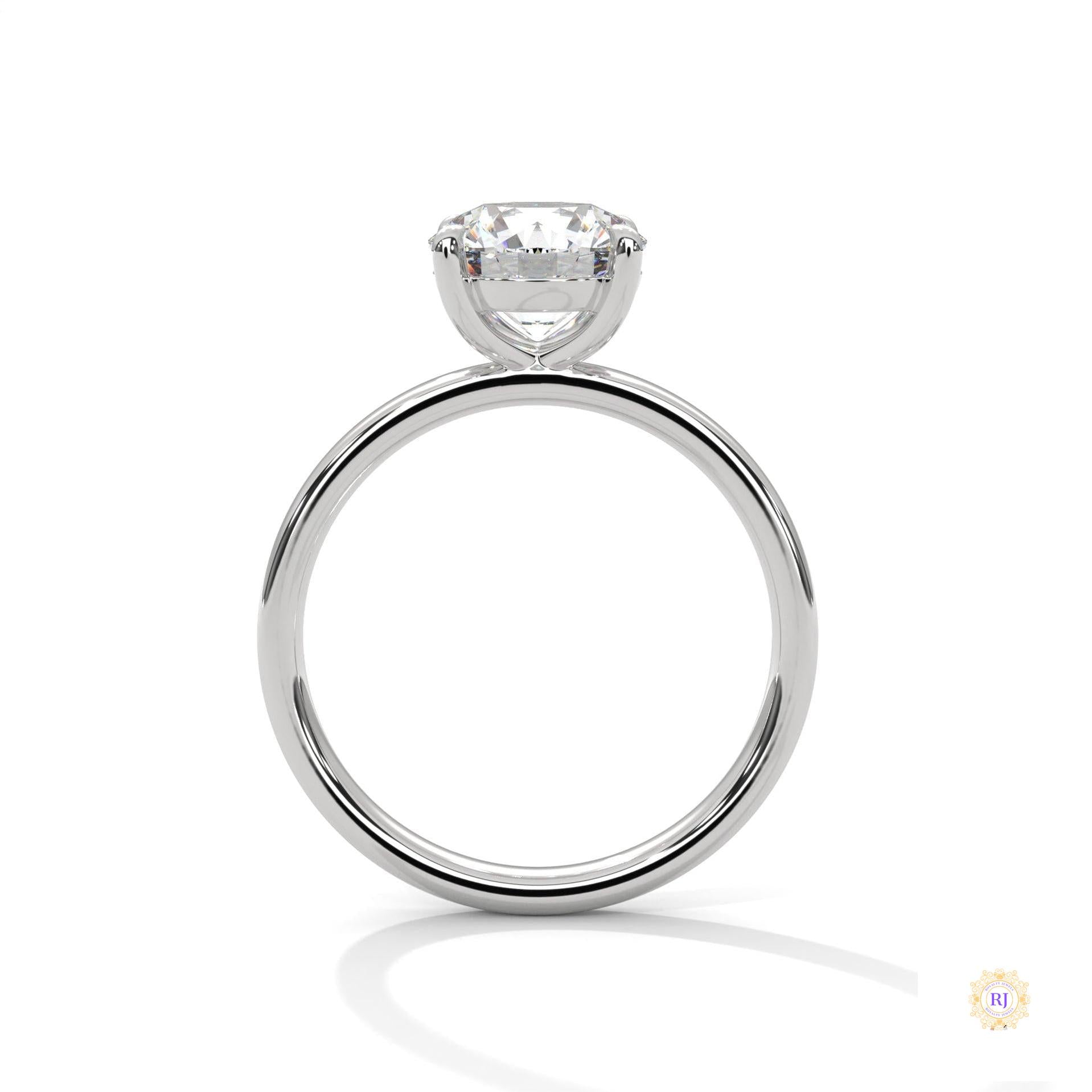 2 Ct. Round Lab Diamond Solitaire Ring