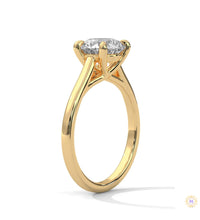 2 Ct. Round Lab Diamond Solitaire Ring