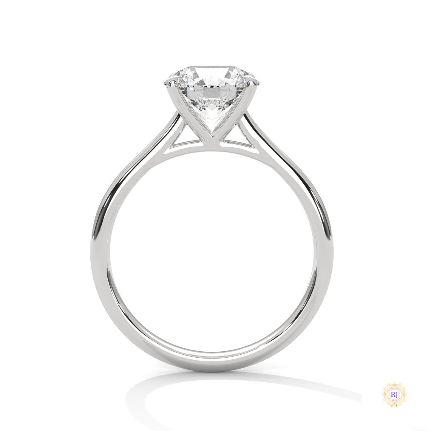 2 Ct. Round Lab Diamond Solitaire Ring