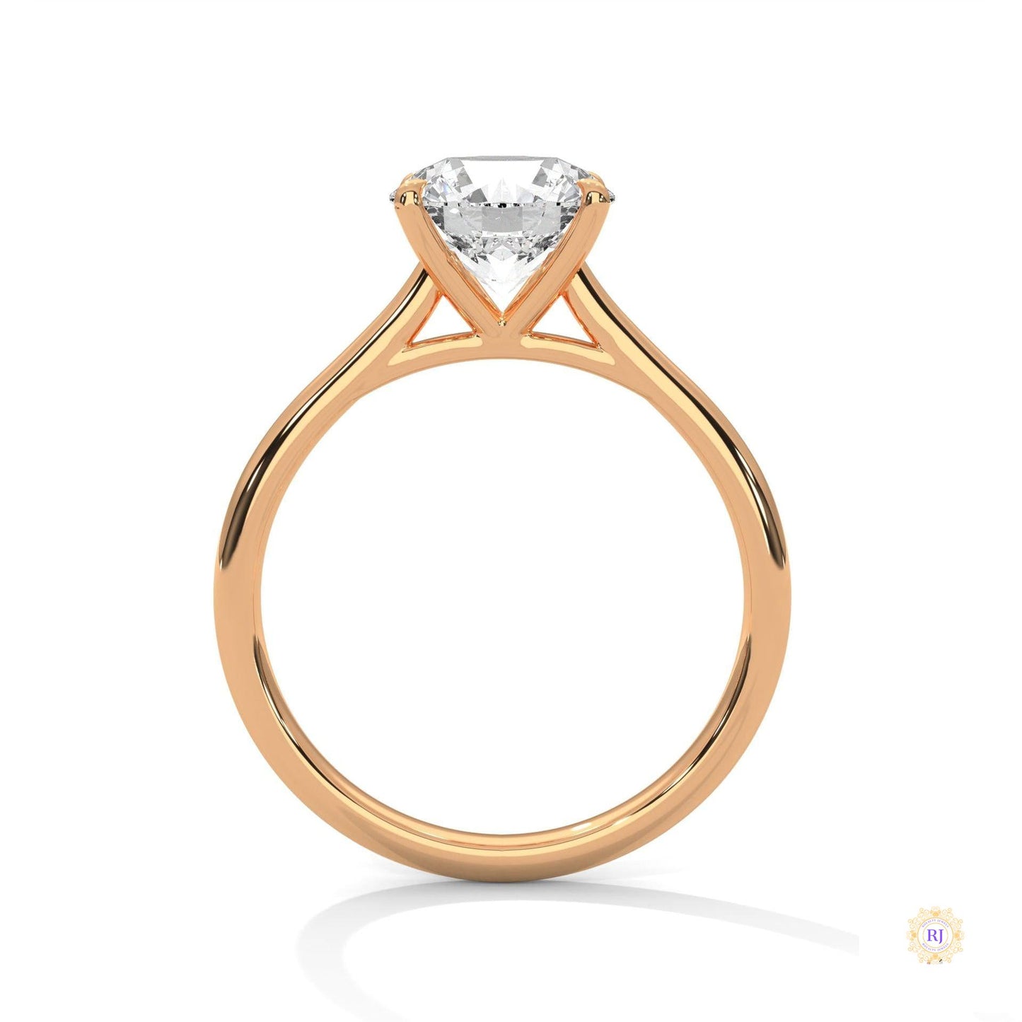 2 Ct. Round Lab Diamond Solitaire Ring
