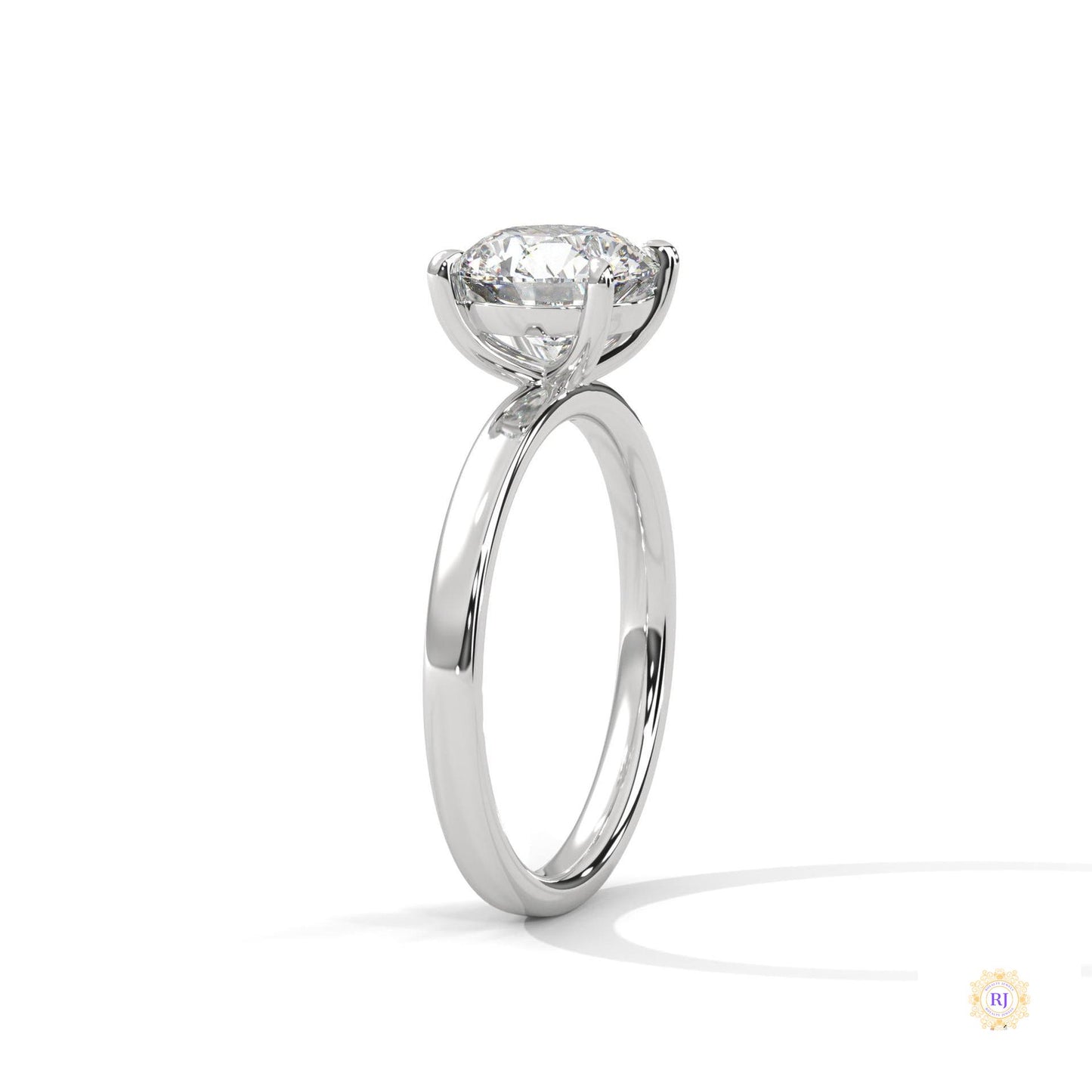 2 Ct. Round Lab Diamond Solitaire Ring