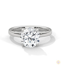 2 Ct. Round Lab Diamond Solitaire Ring