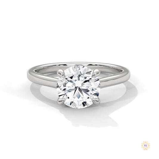 2 Ct. Round Lab Diamond Solitaire Ring