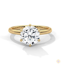 2 Ct. Round Lab-Grown Diamond Solitaire Ring