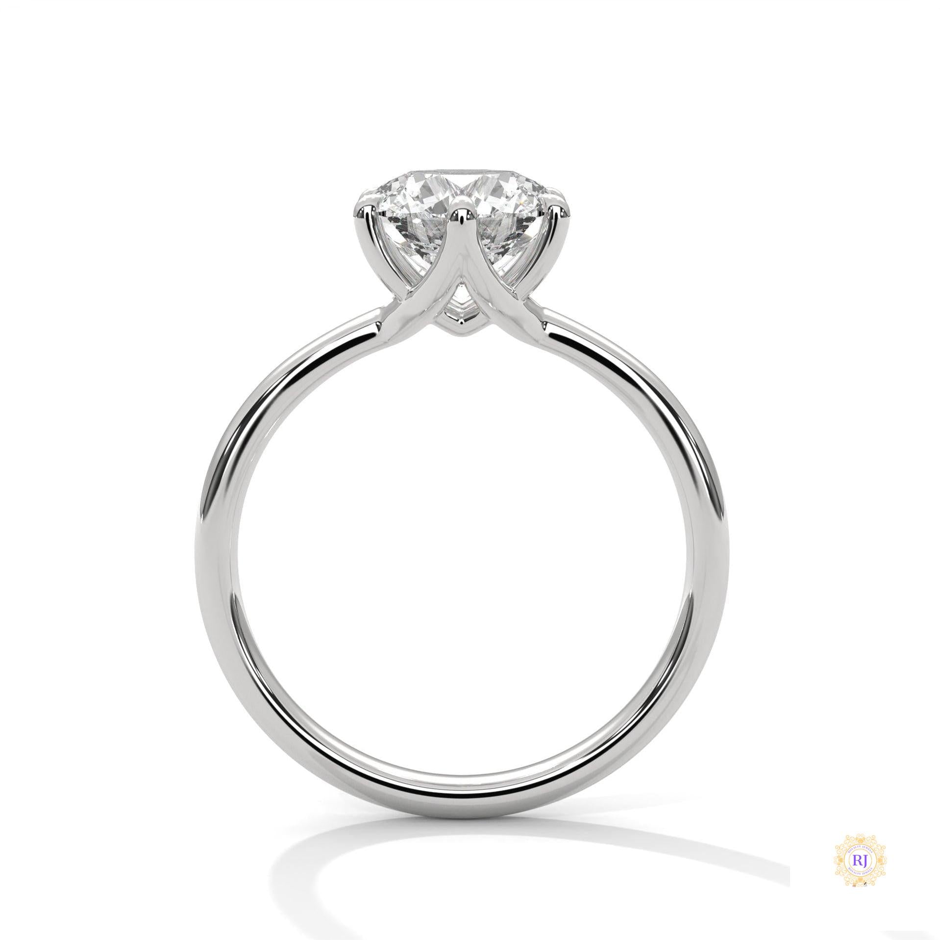 2 Ct. Round Lab-Grown Diamond Solitaire Ring