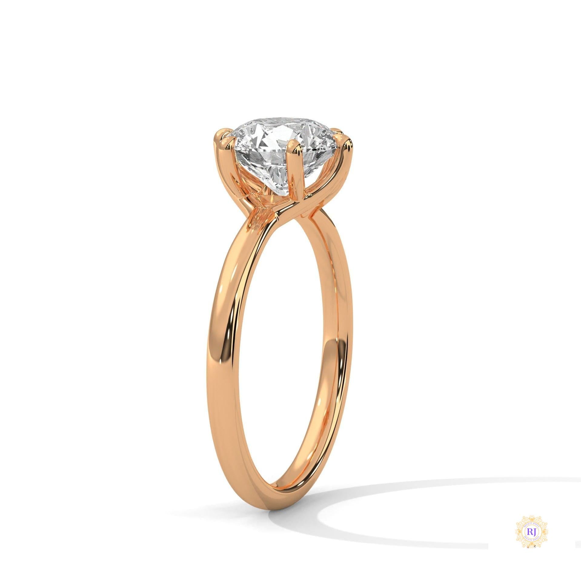 2 Ct. Round Lab-Grown Diamond Solitaire Ring