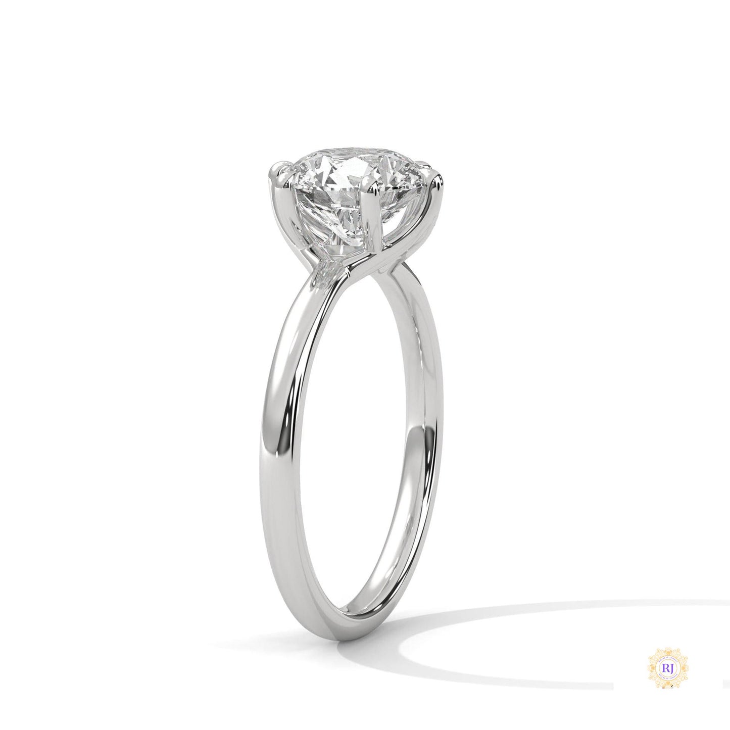2 Ct. Round Lab-Grown Diamond Solitaire Ring