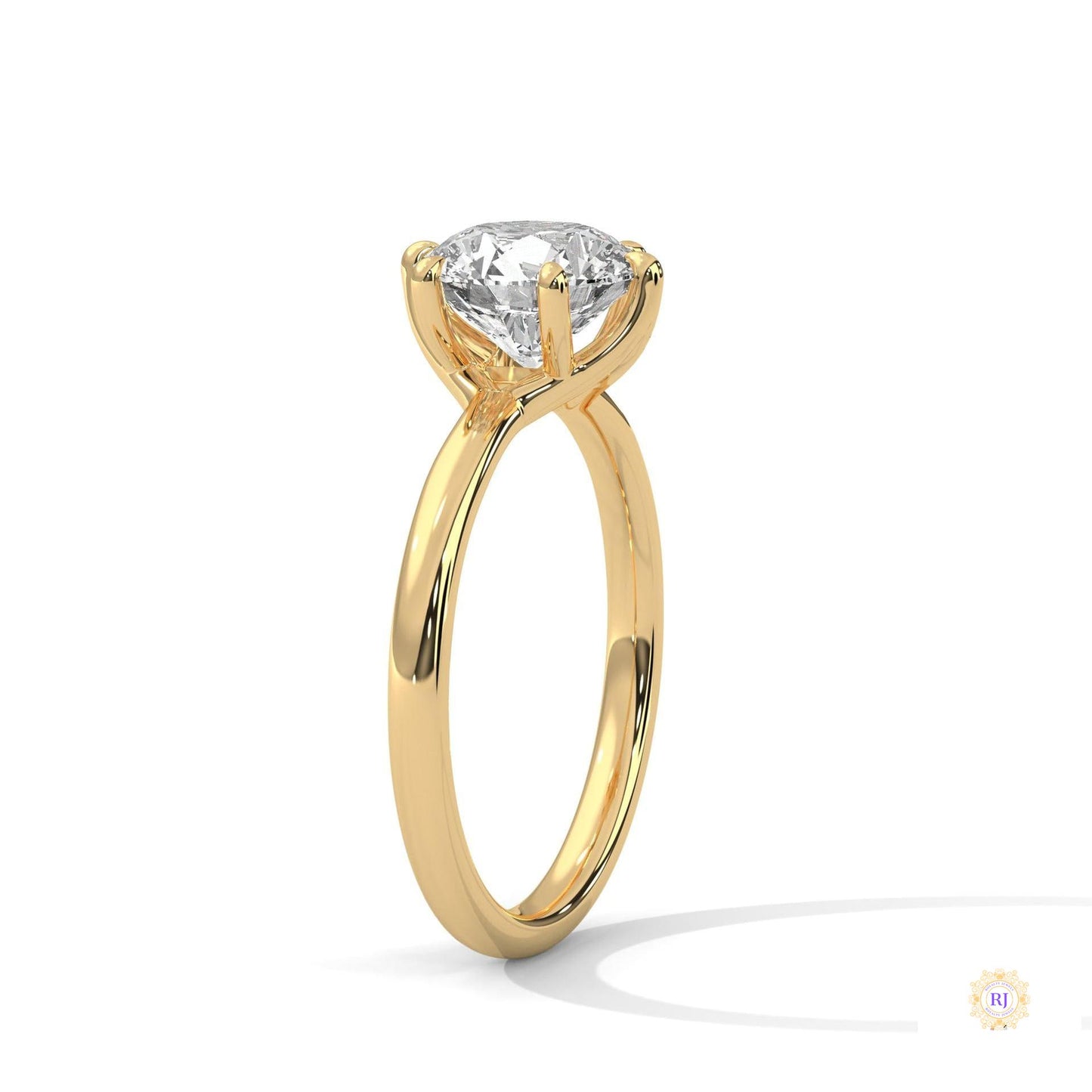 2 Ct. Round Lab-Grown Diamond Solitaire Ring