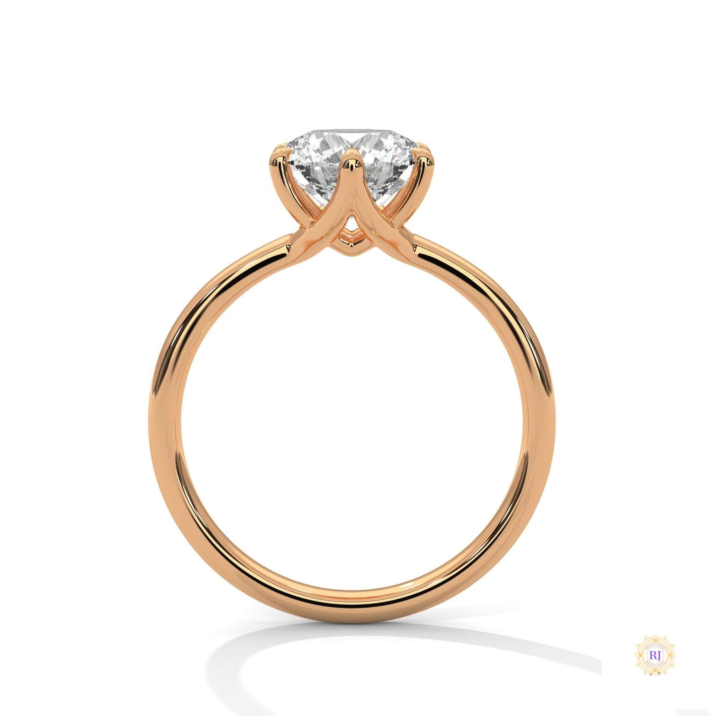 2 Ct. Round Lab-Grown Diamond Solitaire Ring