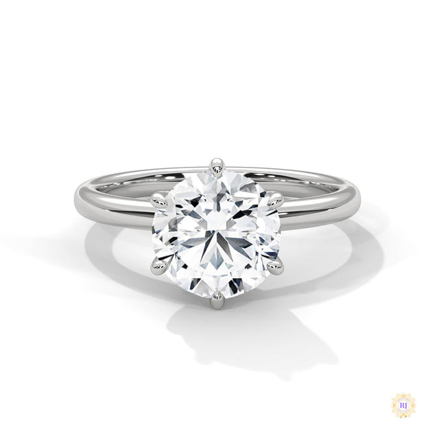 2 Ct. Round Lab-Grown Diamond Solitaire Ring