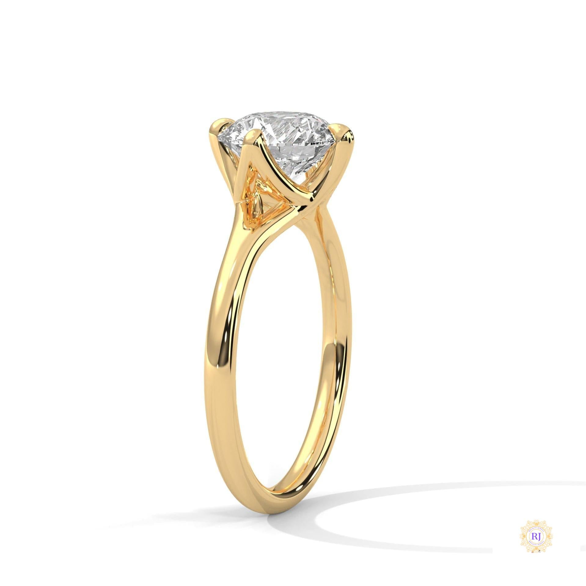 2 Ct. Solitaire Lab Diamond Engagement Ring