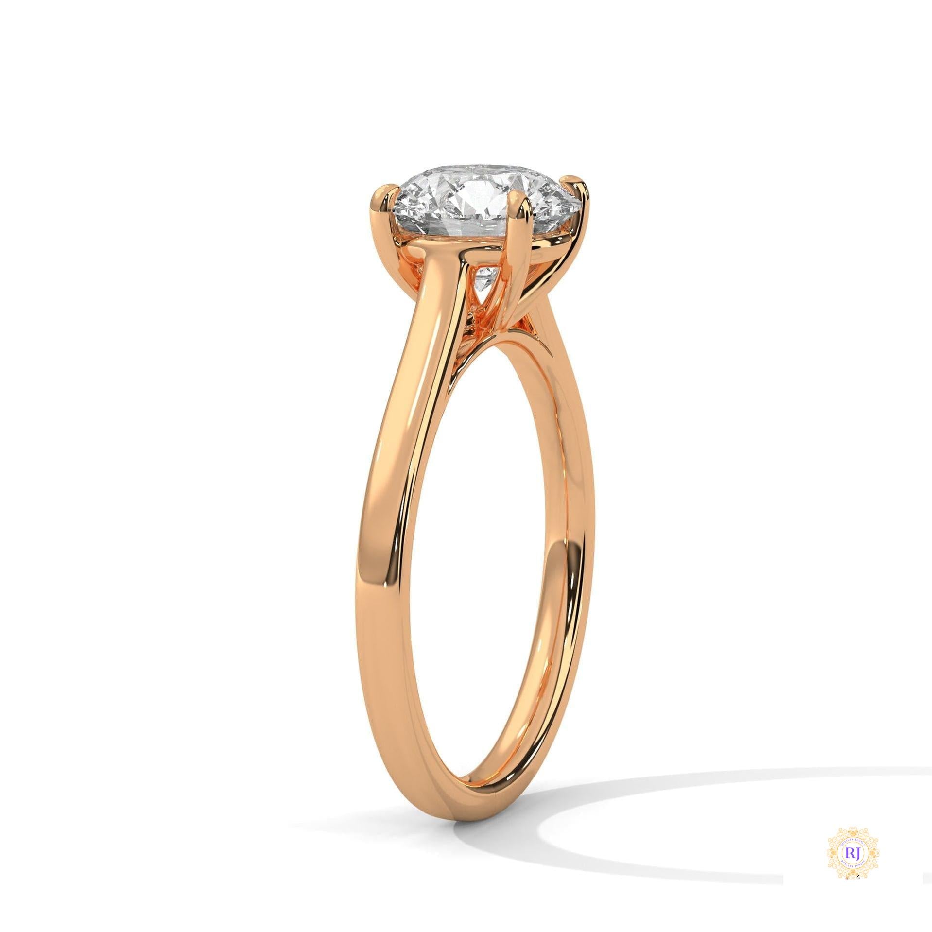 2 Ct. Solitaire Lab Diamond Engagement Ring