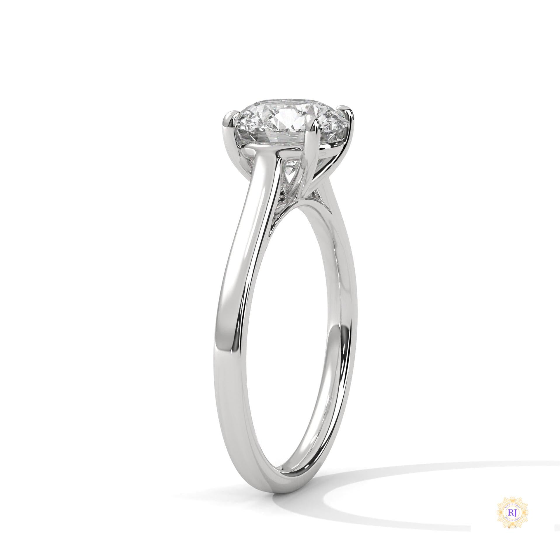 2 Ct. Solitaire Lab Diamond Engagement Ring