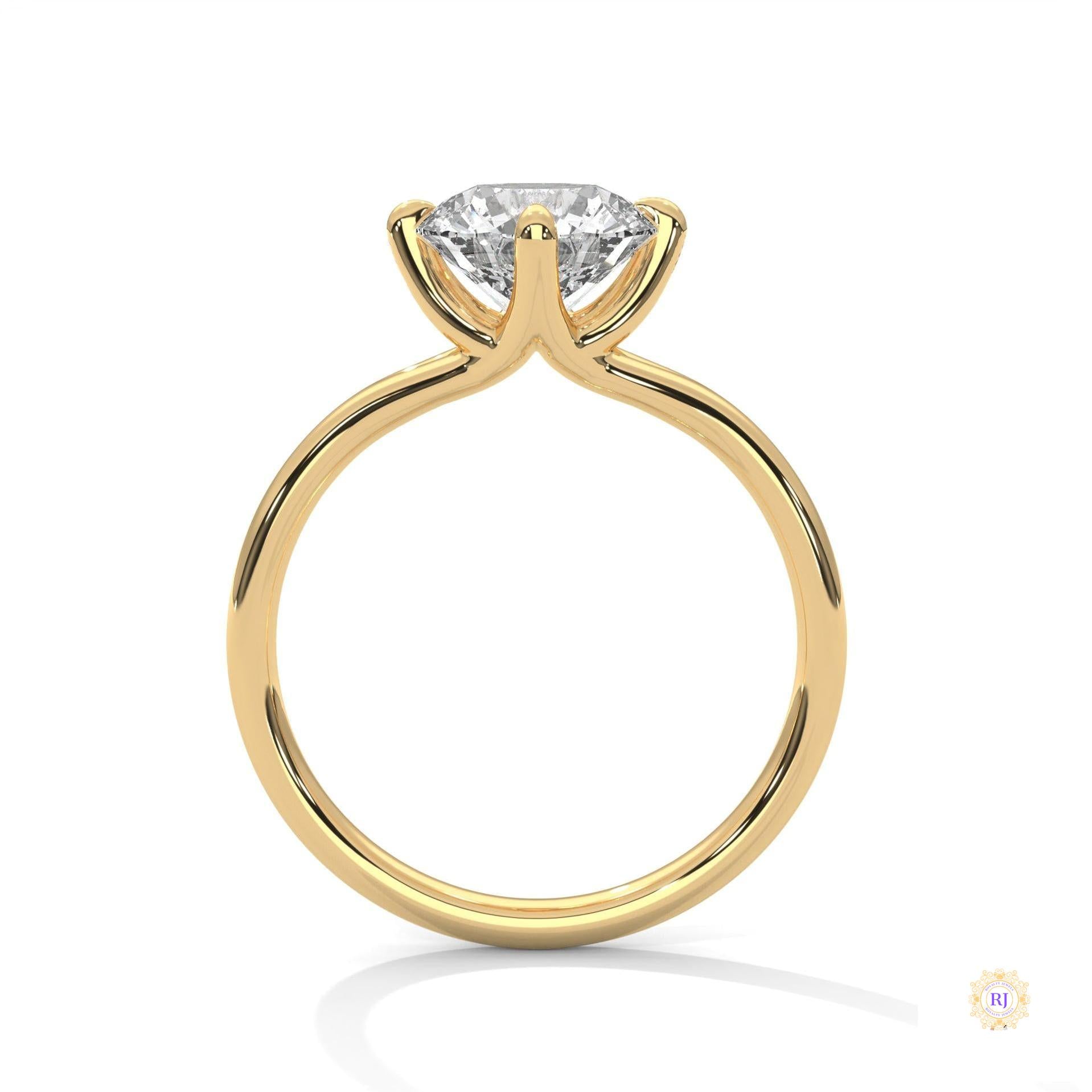 2 Ct. Solitaire Lab Diamond Engagement Ring