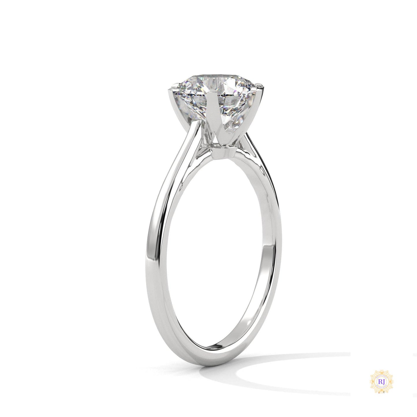 2 Ct. Solitaire Lab Diamond Ring – 6 Prong Classic
