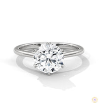 2 Ct. Solitaire Lab Diamond Ring – 6 Prong Classic