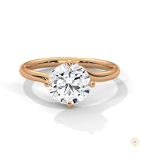 2 Ct. Twist Solitaire Lab Diamond Engagement Ring