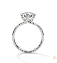 2 Ct. Twist Solitaire Lab Diamond Engagement Ring
