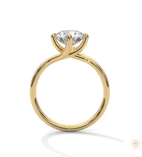 2 Ct. Twist Solitaire Lab Diamond Engagement Ring