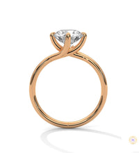 2 Ct. Twist Solitaire Lab Diamond Engagement Ring