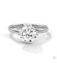 2 Ct. Twist Solitaire Lab Diamond Engagement Ring