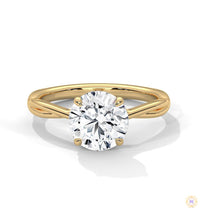 2 Ct. Twisted Solitaire Lab Diamond Engagement Ring