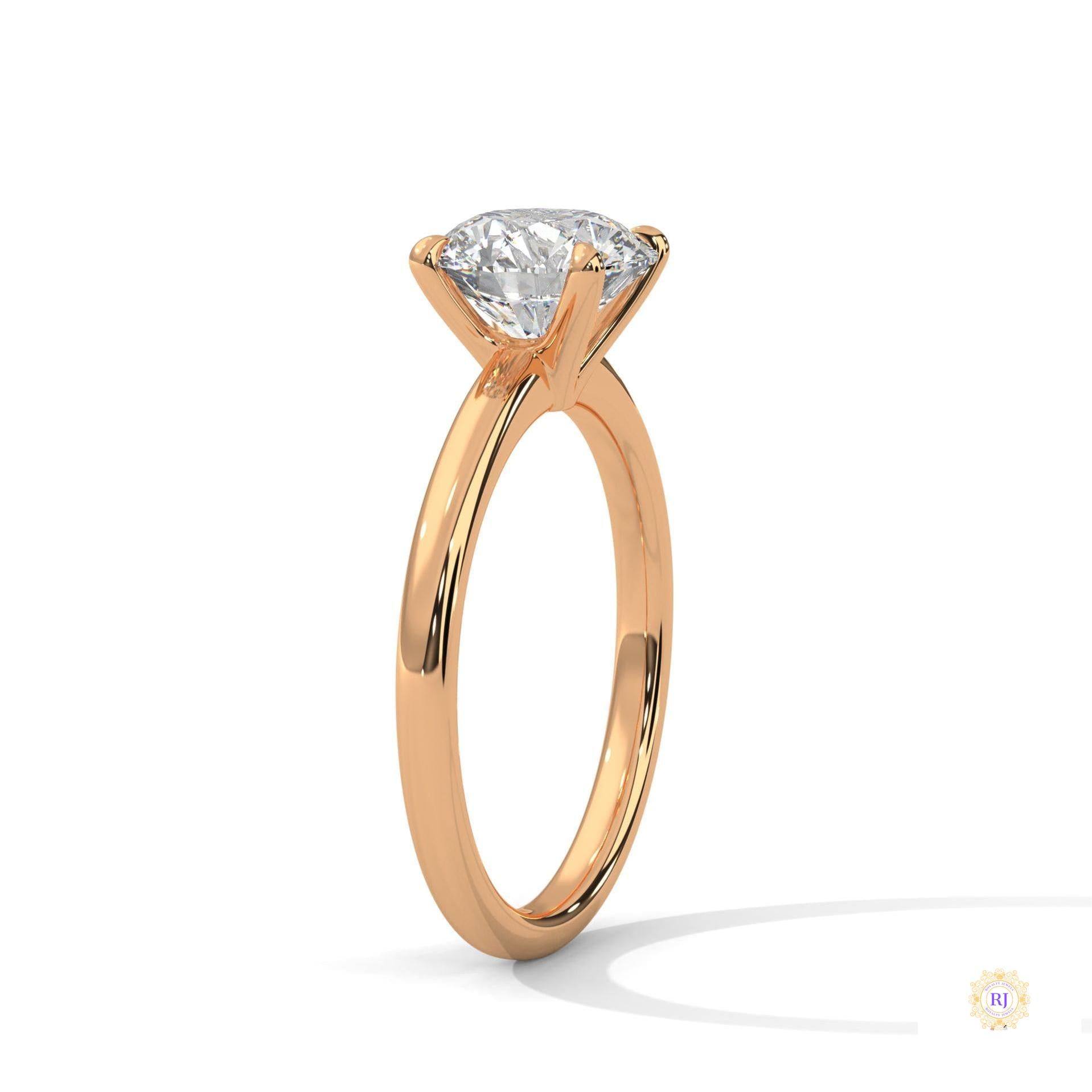 2 Ct. round-Cut Lab Diamond Solitaire Ring