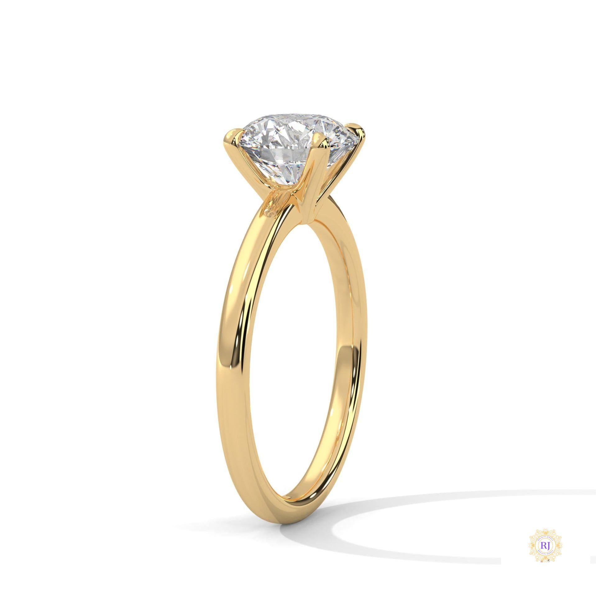 2 Ct. round-Cut Lab Diamond Solitaire Ring