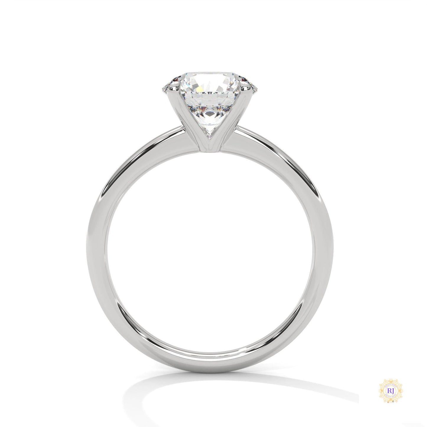 2 Ct. round-Cut Lab Diamond Solitaire Ring