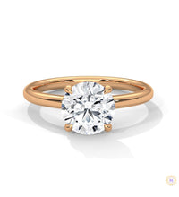 2 Ct. round-Cut Lab Diamond Solitaire Ring