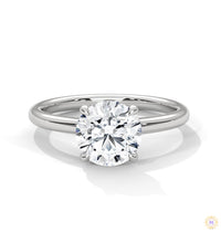 2 Ct. round-Cut Lab Diamond Solitaire Ring