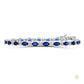 Oval Sapphire & Diamond Bracelet