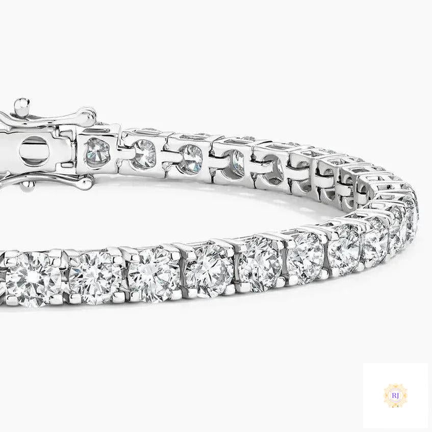 25 Ct. Round Lab Diamond Tennis Bracelet