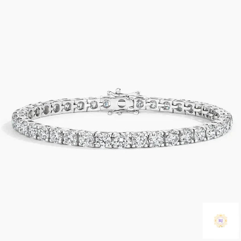 25 Ct. Round Lab Diamond Tennis Bracelet