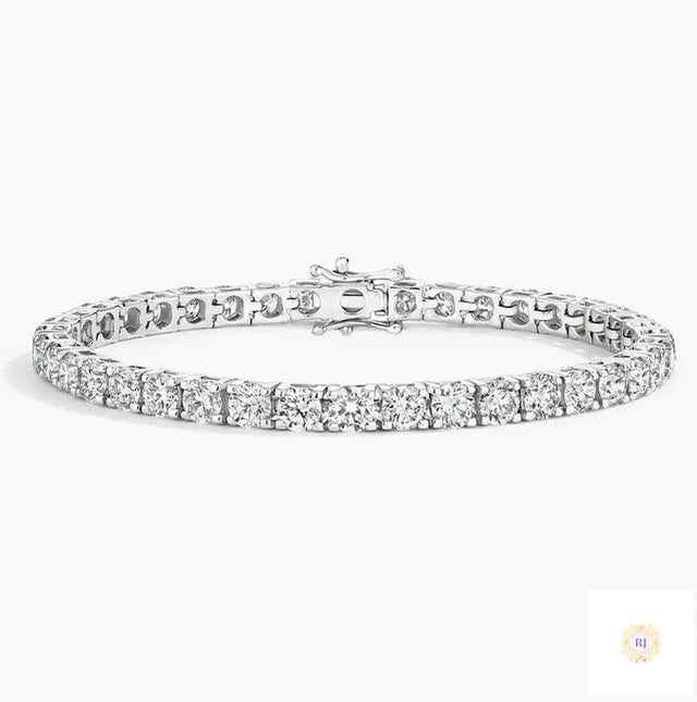 25 Ct. Round Lab Diamond Tennis Bracelet