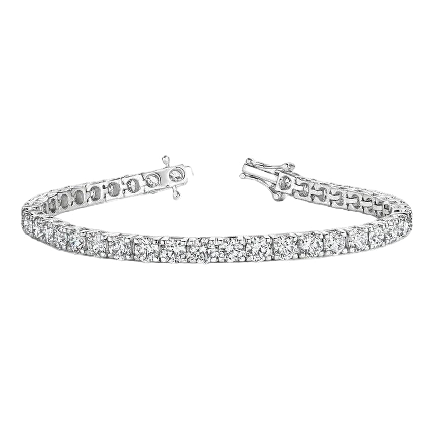 25 Ct. Round Lab Diamond Tennis Bracelet