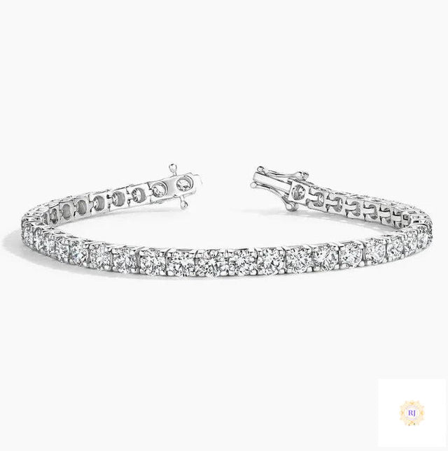 25 Ct. Round Lab Diamond Tennis Bracelet