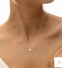 2CT. Bezel Princess Lab Diamond Pendant