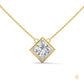 2CT. Bezel Princess Lab Diamond Pendant